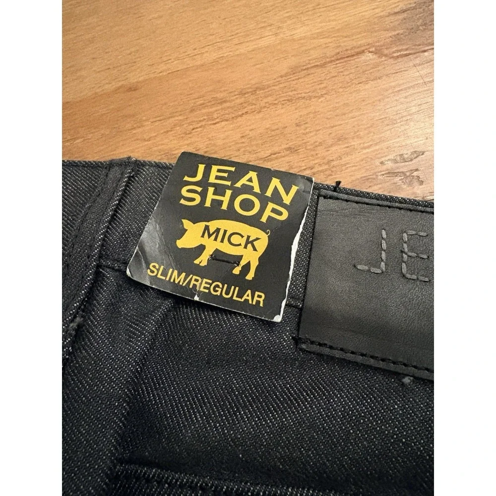Jean Shop Jeans Selvedge Denim Gray Mick Size 28 X 32 CUT# 951 100% Cotton